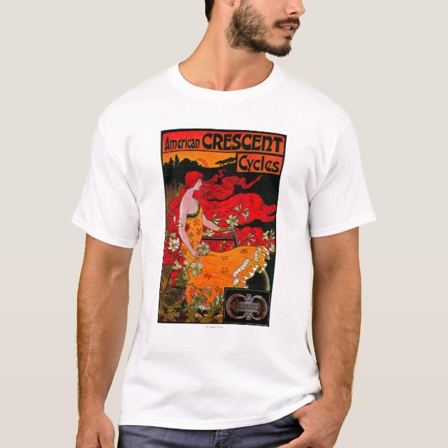 American Crescent Vintage PosterEurope T-Shirt (Front)