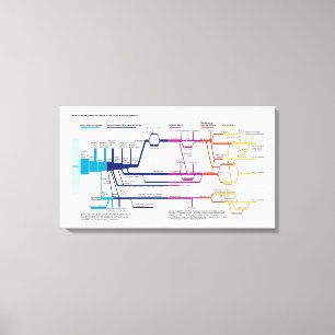 American Criminal Justice System Process Flowchart Canvas Print