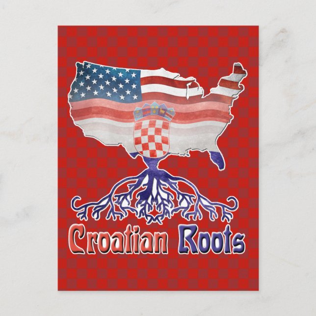 American Croatian Roots Postcard (Front)