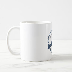 American Crow Bird Species Bird Watercolor Art Coffee Mug