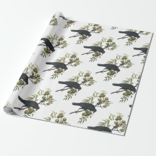 American Crow by Audubon Wrapping Paper