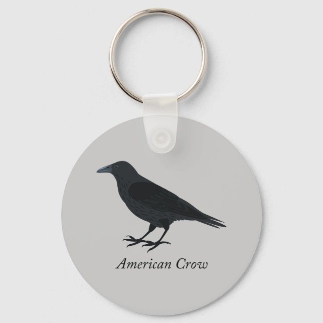 American Crow Keychain (Front)