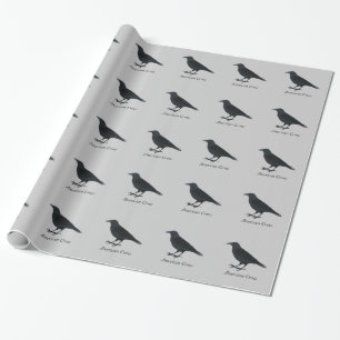 American Crow Wrapping Paper