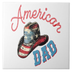 American Dad Cowboy Tile