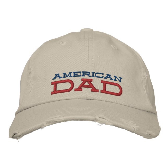 american dad distressed chino cap (Front)