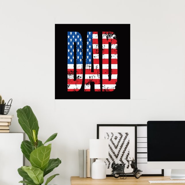 american dad flag poster (Home Office)