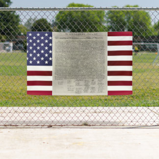 American Declaration Independence Flag Banner