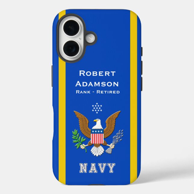 American Defence Emblem personalize Case-Mate iPhone Case (Back)