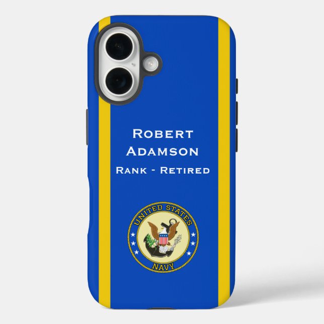 American Defence Emblem - personalize with name Case-Mate iPhone Case (Back)
