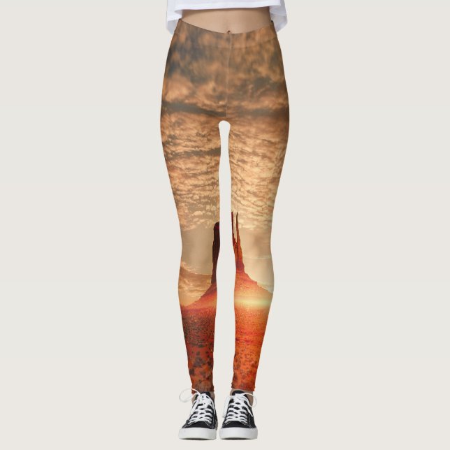 american desert at dawn leggings (Front)
