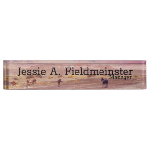 American Desert Horses P8670 Nameplate