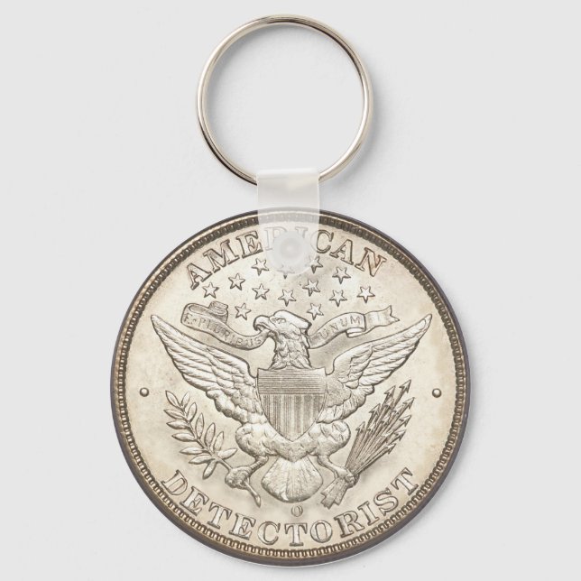 American Detectorist Classic Button Keychain (Front)