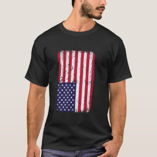 American Distressed Flag America USA Flag T-Shirt