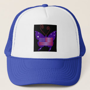 American Diva Butterfly Trucker Hat