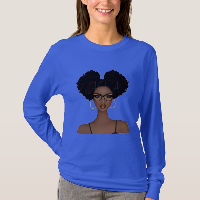 American Diva Long Sleves T-shirt  (Front)