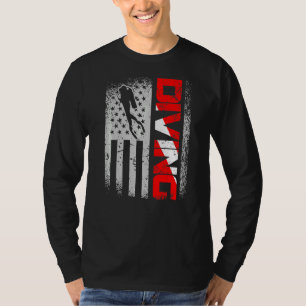 American Diver Down Flag Us Flag Dive 1 T-Shirt