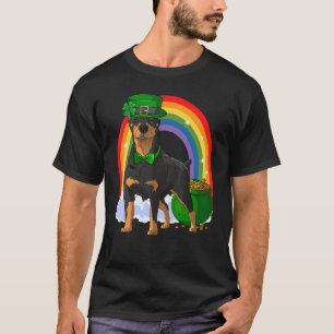 American Doberman St. Patricks Day Lucky Leprechau T-Shirt