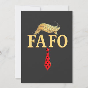 American Donald Trump FAFO USA Flag Patriotic Announcement