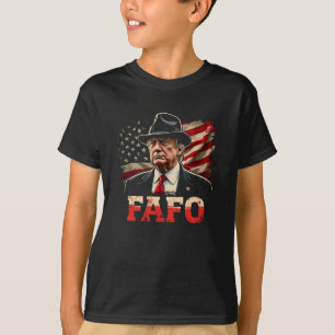 American Donald Trump FAFO USA Flag Patriotic T-Shirt