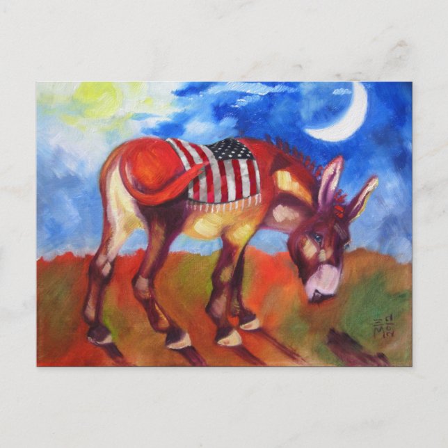American Donkey Postcard (Front)