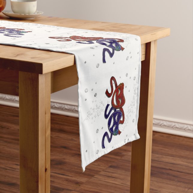 American Drama Comedy & Tragedy Medium Table Runner (In Situ)