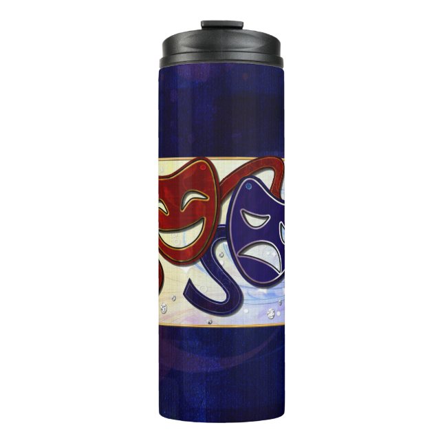 American Drama Comedy & Tragedy Thermal Tumbler (Front)