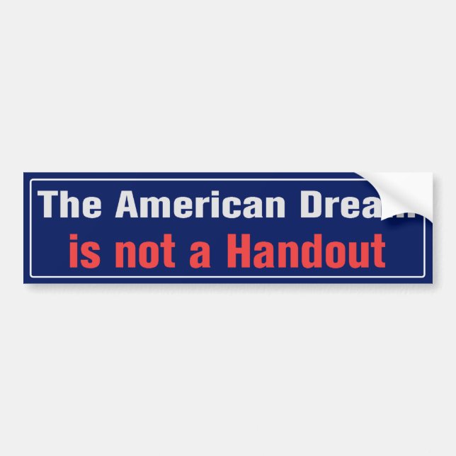 American Dream Bumper Sticker (Front)