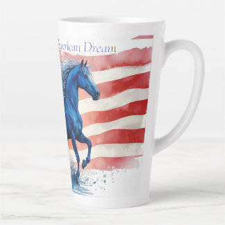 American Dream Patriotic Horse Latte Mug