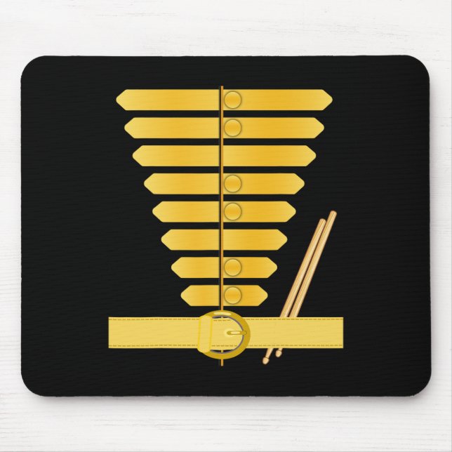 American Drum Major Costume Marching Band Uniform  Mouse Pad (Front)