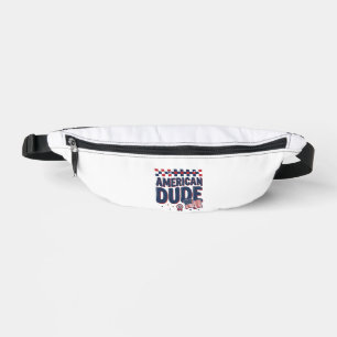 American Dude Patriotic Vintage Shirt Design_1 Fanny Pack