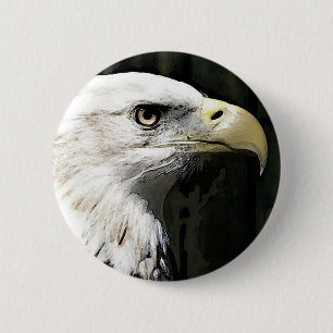 American Eagle 2 Inch Round Button