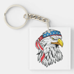 American eagle 4th of july keychain