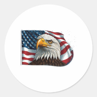 American Eagle American pride Classic Round Sticker