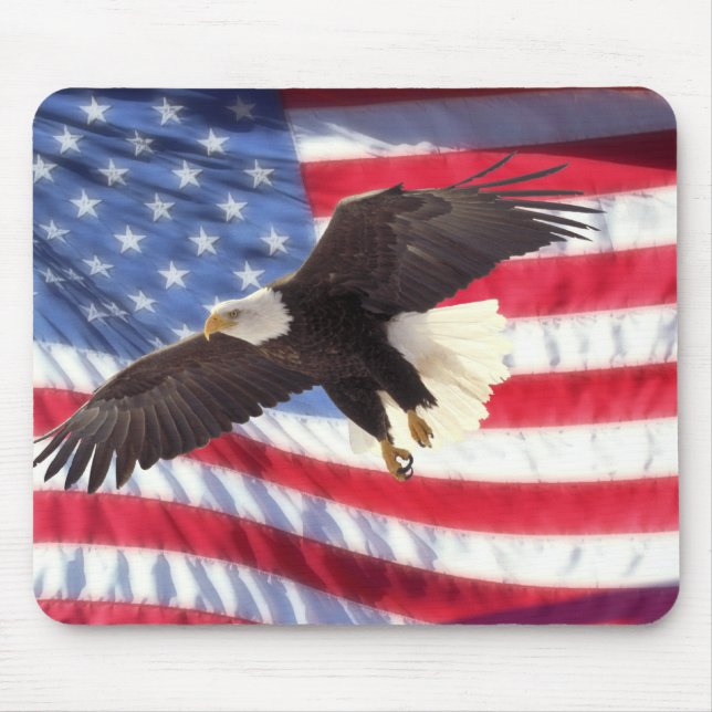 American Eagle and Flag Mousepad (Front)