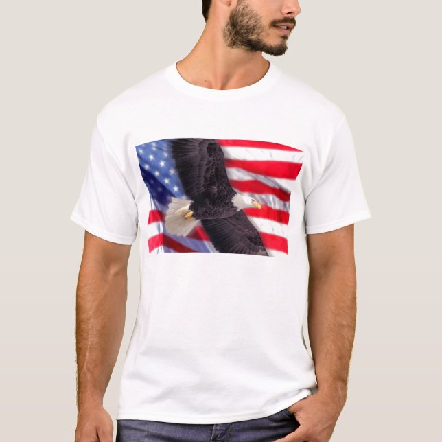 American Eagle and Flag T-Shirt (Front)