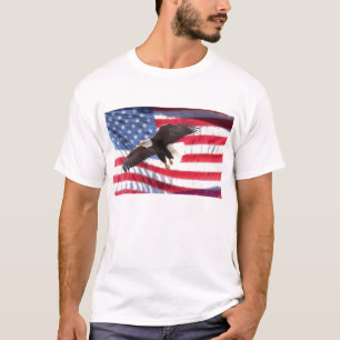 American Eagle and Flag T-Shirt
