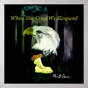 American Eagle Cries Poster