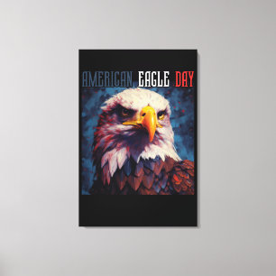 AMERICAN EAGLE DAY CANVAS PRINT