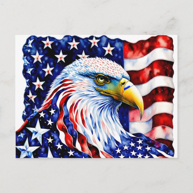 American Eagle, États-Unis, carte postale pour la  (Devant)