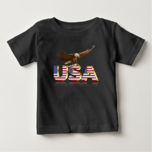 American eagle flag baby T-Shirt