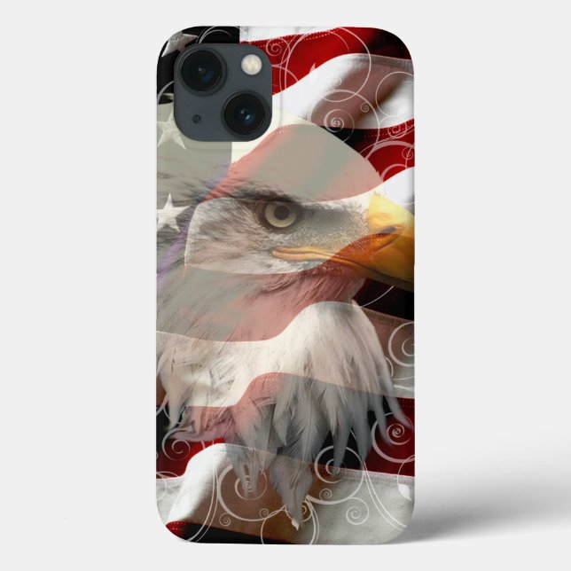 American Eagle Flag iPad Case (Back)