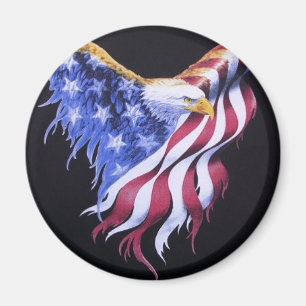 American Eagle Flag Magnet