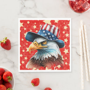 American Eagle Flag Napkin