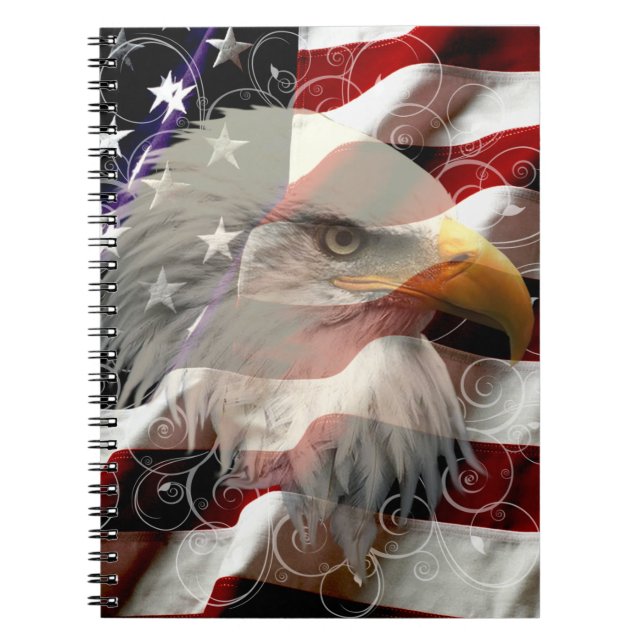 American Eagle Flag Notebook (Front)
