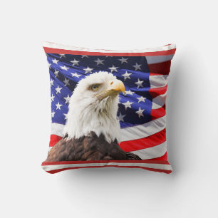AMERICAN EAGLE FLAG PATRIOTIC PILLOW