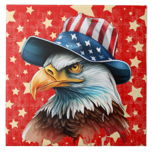 American Eagle Flag Tile