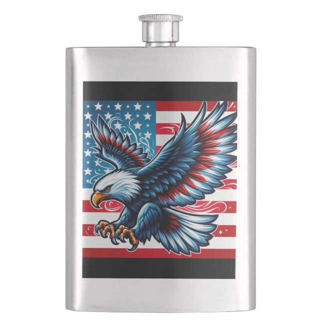 American Eagle  Hip Flask (Front)