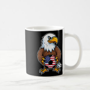 American Eagle Holding Soccer Byll Player _1 Coffee Mug