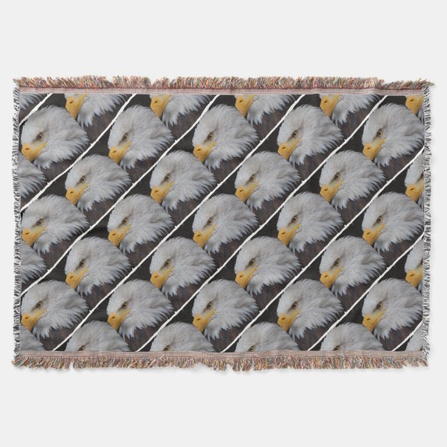 AMERICAN EAGLE - Jean-Louis Glineur Photography Throw Blanket (Front)