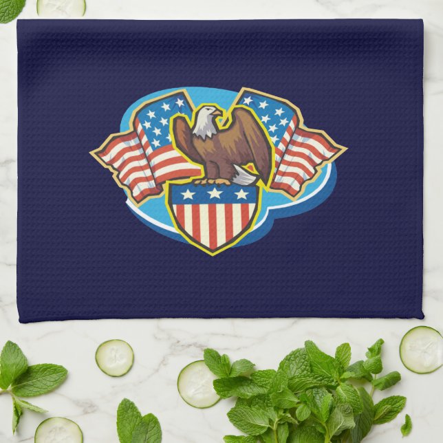 American Eagle Kitchen Towel (Folded)